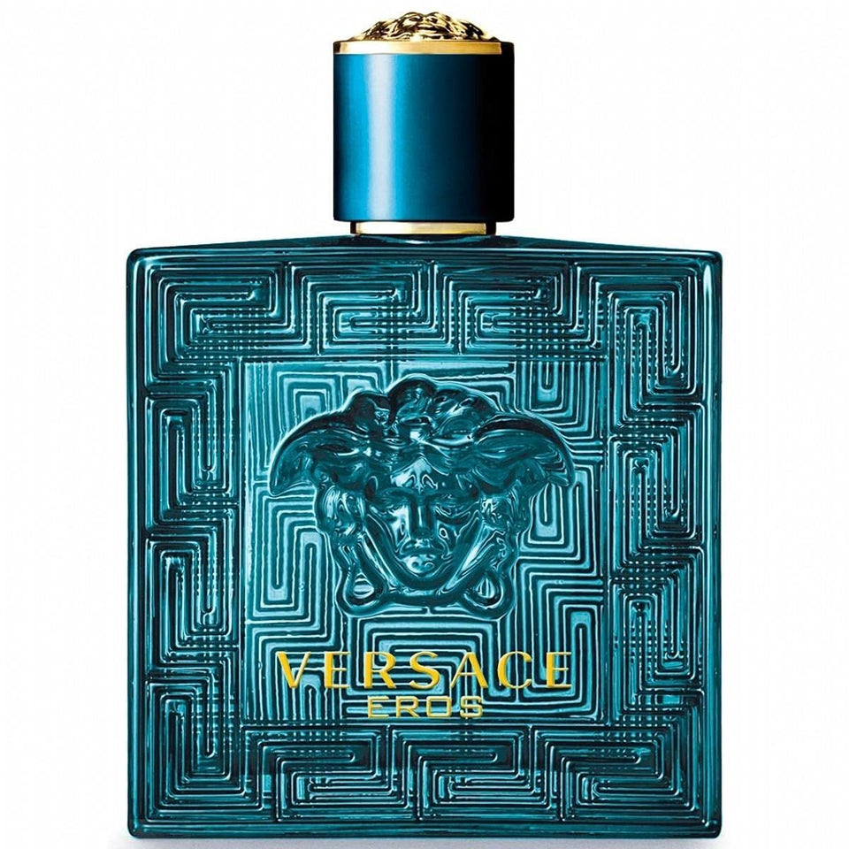 Versace Eros men deodorant spray bottle for daily grooming and long-lasting fragrance.