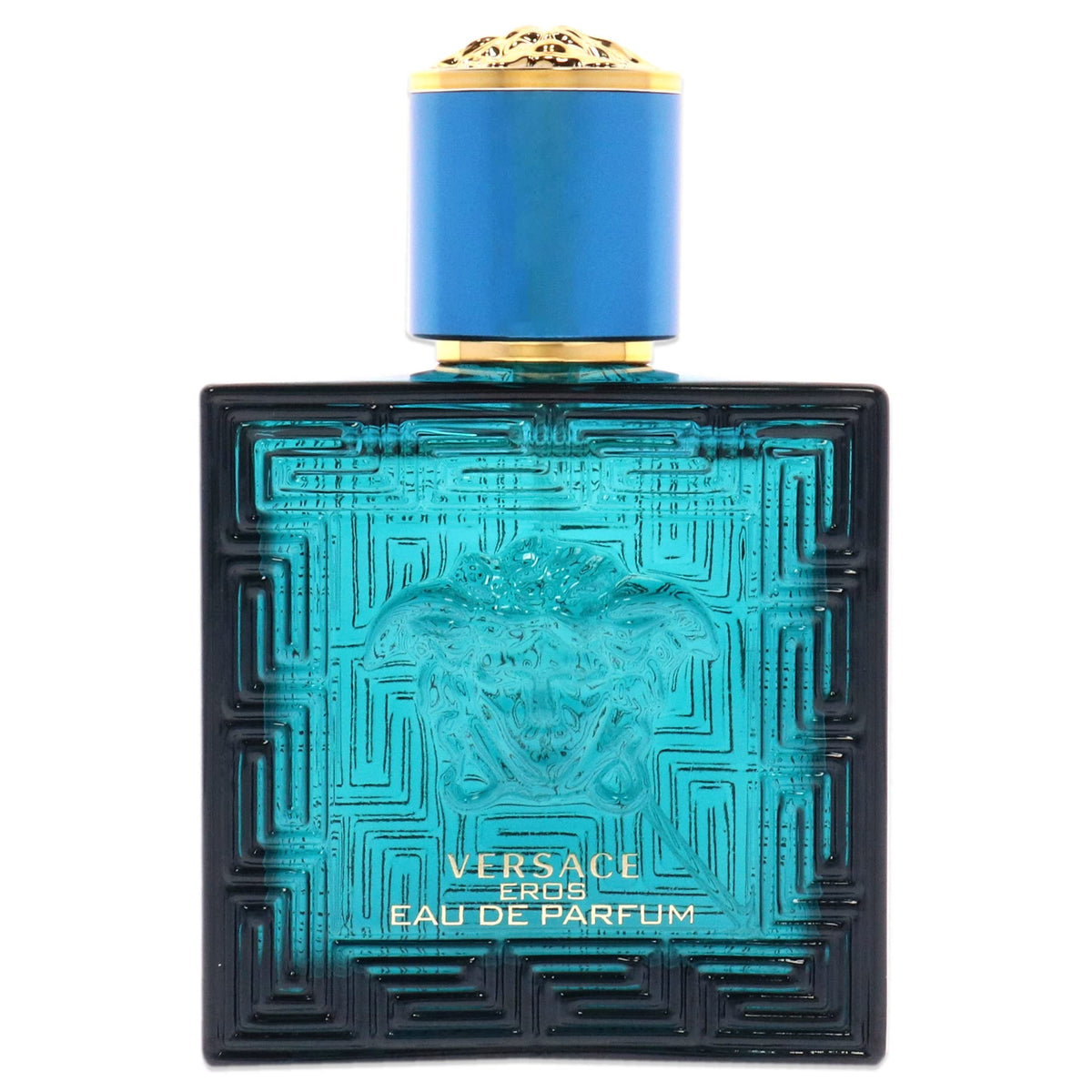 Versace Eros Men EDP bottle front view suggesting bold, versatile fragrance for casual wear