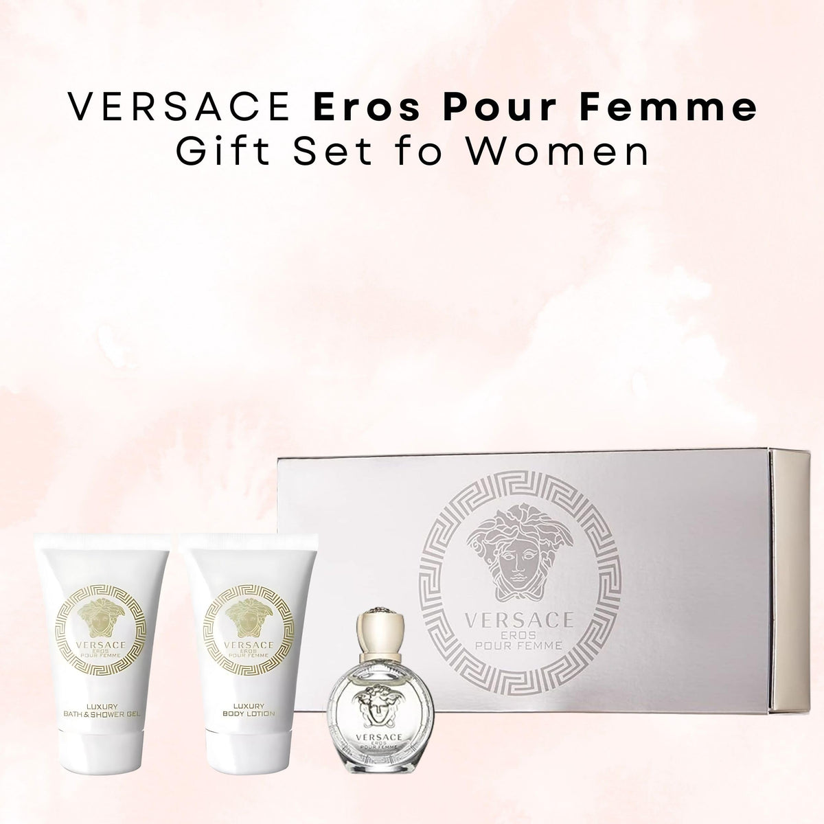 Versace Eros Pour Femme shower gel 0.8 oz for daily refreshment.