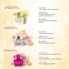 Versace Gift Set includes three fragrances for versatile styling.