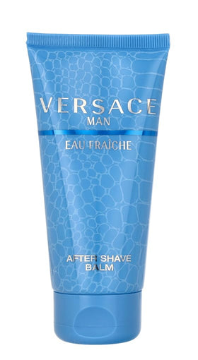 Versace Man Eau Fraiche balm packaging, premium grooming for modern men.