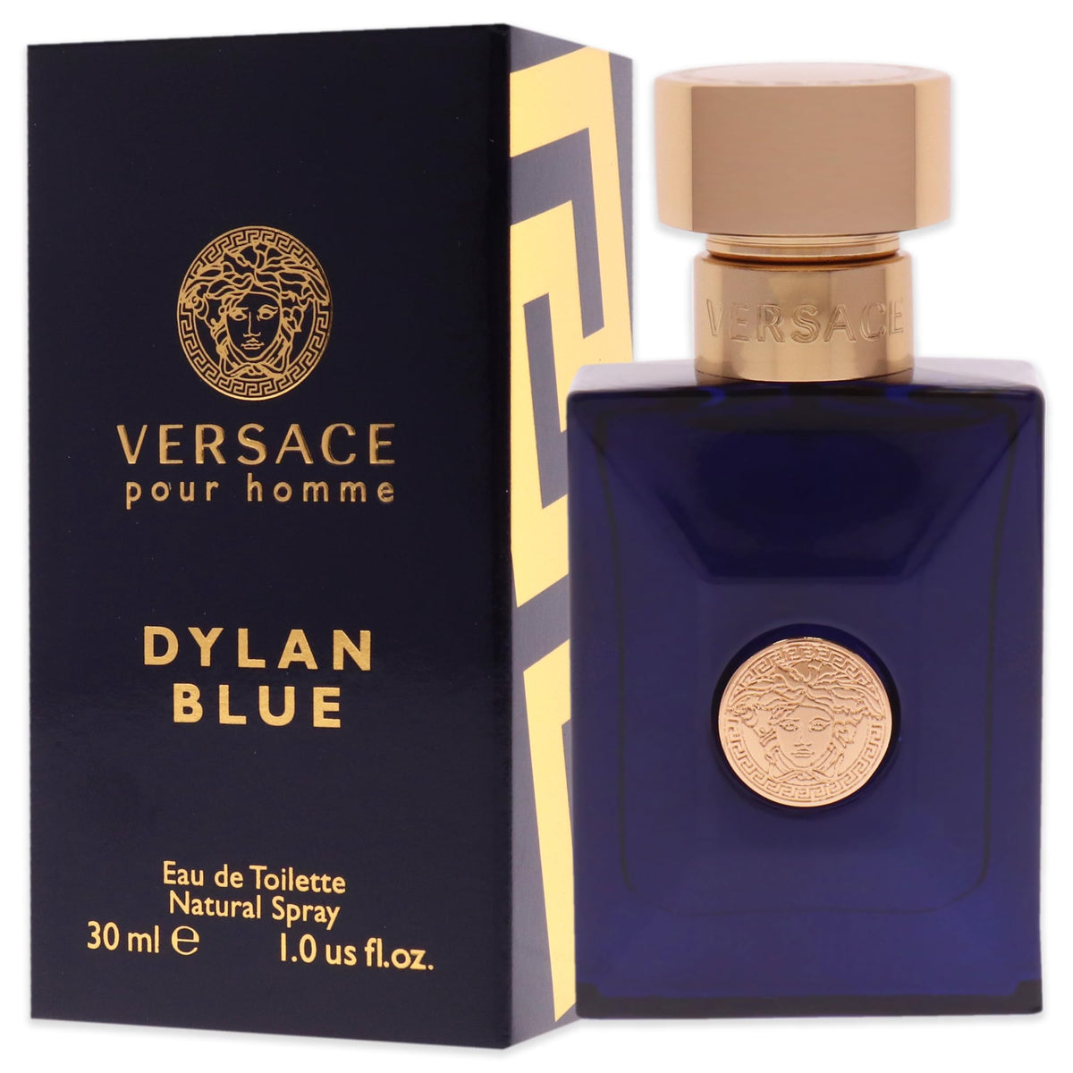 Versace Pour Homme Dylan Blue packaging box, premium presentation suitable for gifting