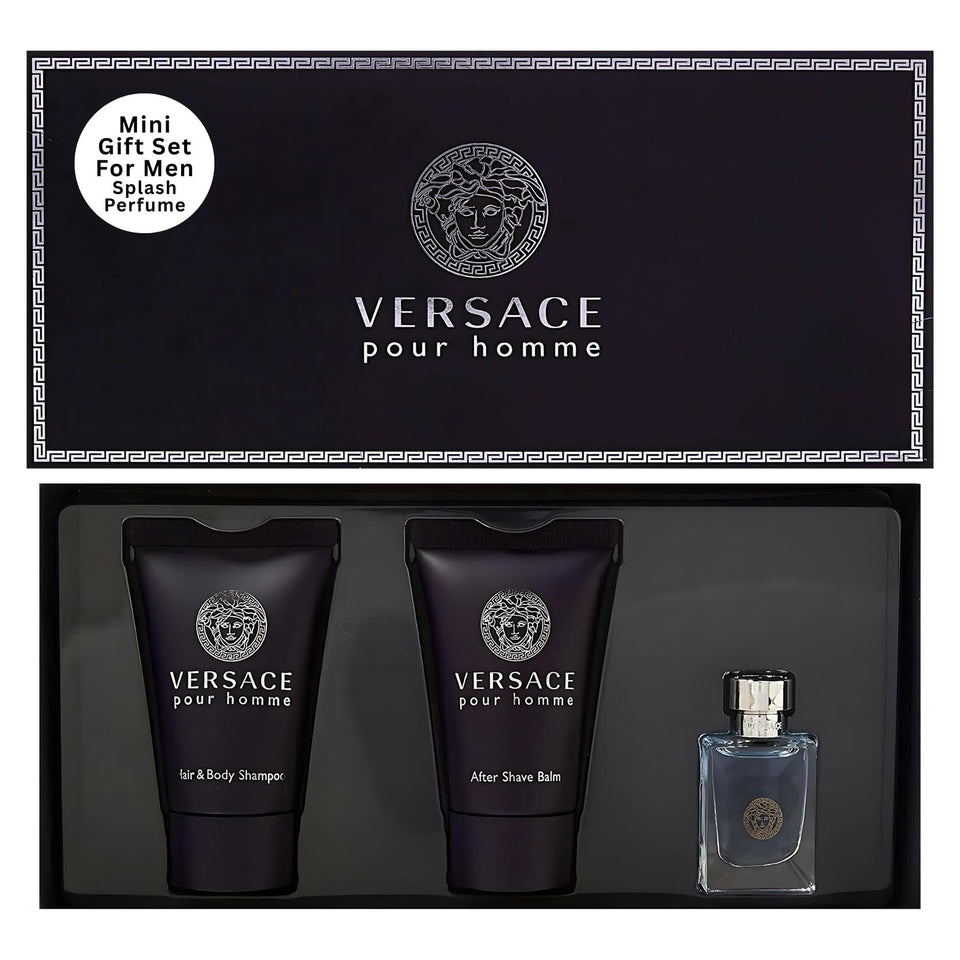 Versace Pour Homme bottle close-up for daily wear