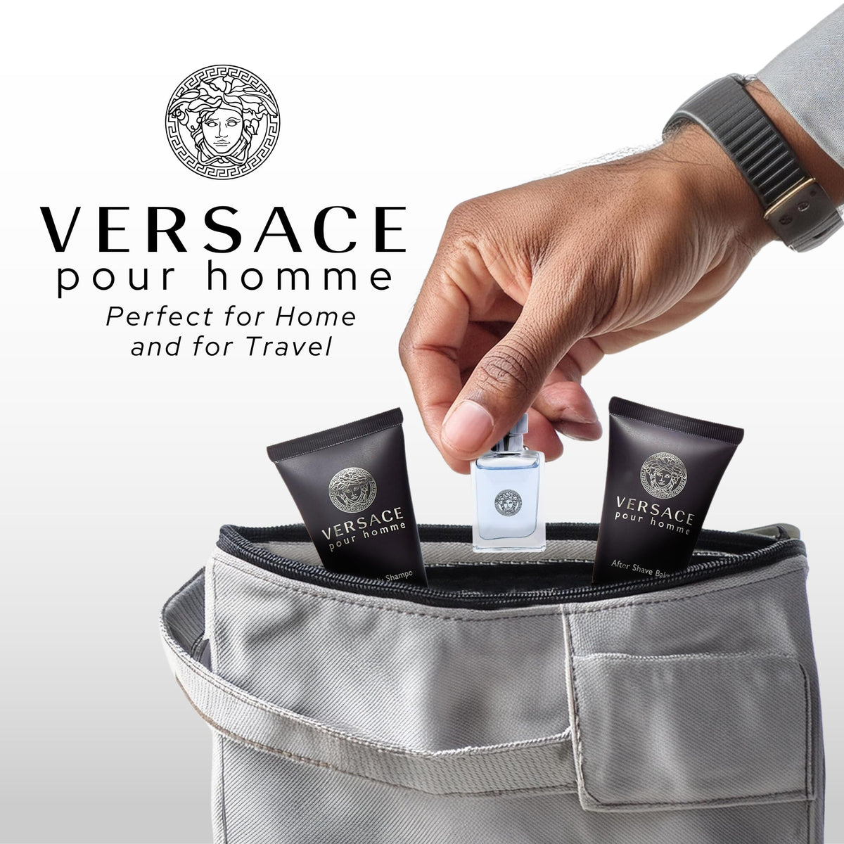 Gift set packaging variation for Versace Pour Homme
