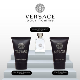 Versace Pour Homme mini shampoo for refreshing cleanse