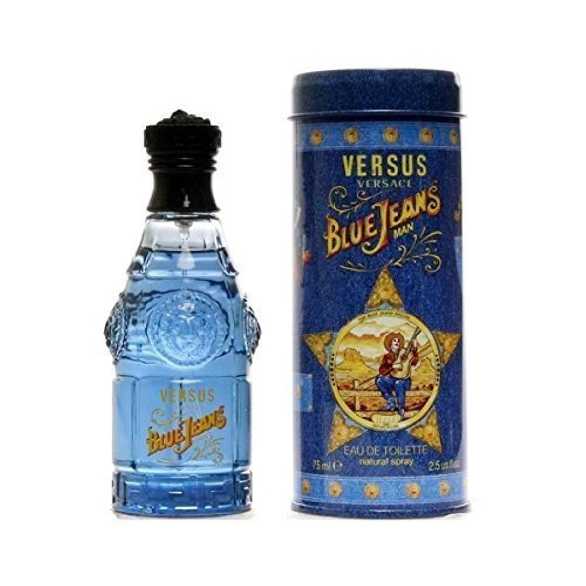 Versace Versus Blue Jeans bottle pour, offers a refreshing scent for daily use.