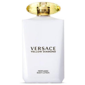 Versace Yellow Diamond Body Lotion bottle delivering luxurious hydration for daily use.