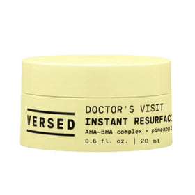 Versed Doctor's Visit mask bottle close-up for easy at-home exfoliation.