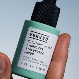 Versed Moisture Maker snow mushroom extract highlighting soothing feel