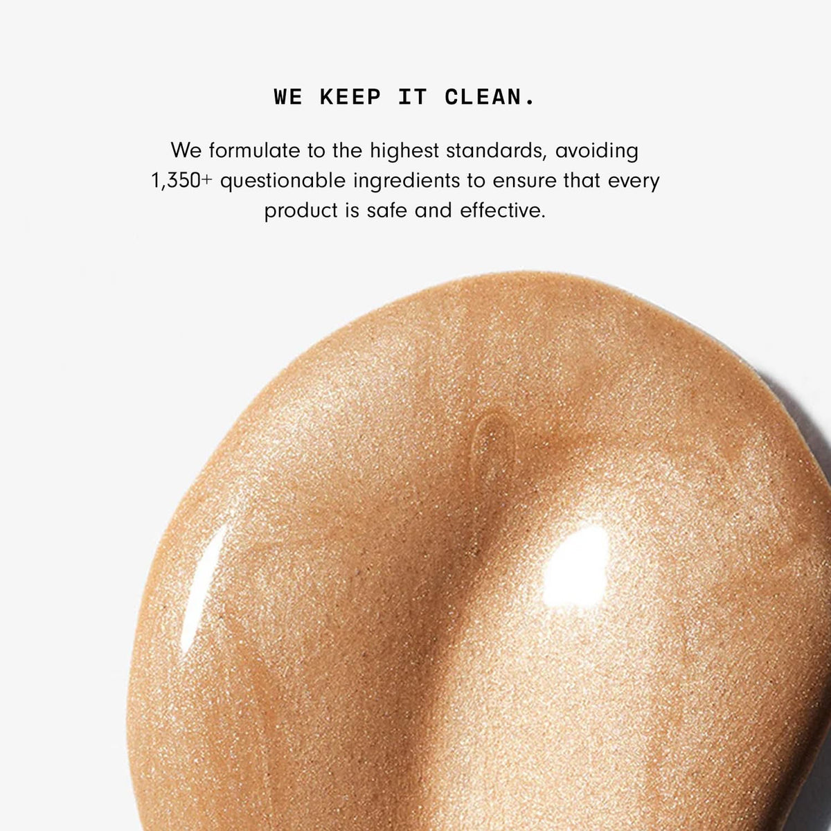 Versed Mood Lighting dewy finish after applying on top of makeup