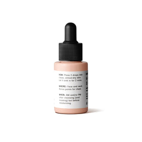 Versed serum dropper releasing precise drops for application.