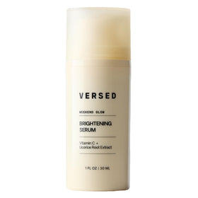 Versed Weekend Glow serum bottle closeup highlighting hydrating formula.