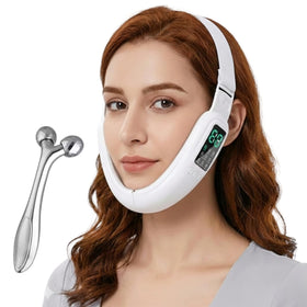 Versha V-Face Machine performing a gentle double chin massage for a refined jawline