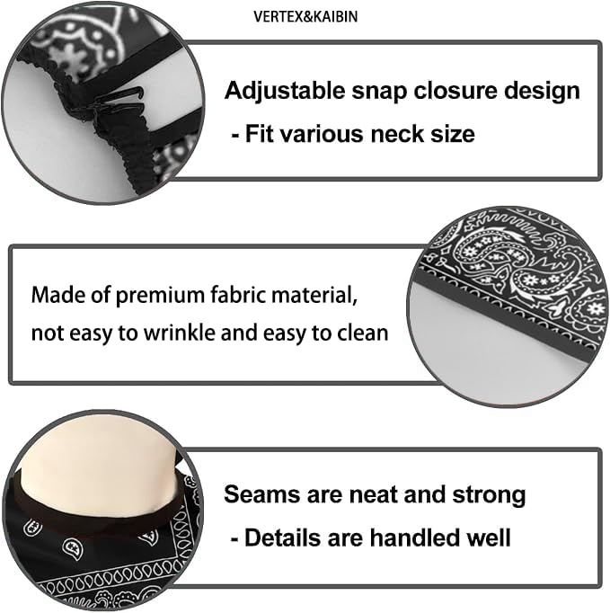 VERTEX&KAIBIN soft breathable material for comfortable styling sessions.