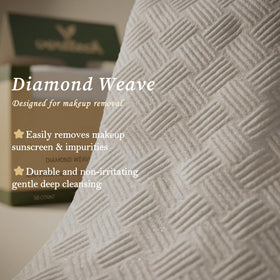 Verttech towel absorbent texture used for makeup removal and drying.
