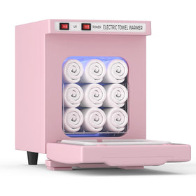 VeryTOP towel warmer in a compact design fits small studios for solo estheticians.