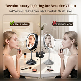 VESAUR 90 LEDs provide bright, shadow-free makeup lighting.