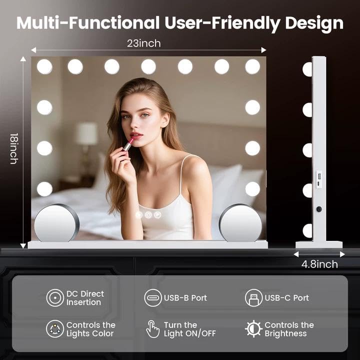 VESAUR smart touch controls and memory function for quick setup