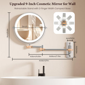 VESAUR nickel finish with seamless glass for durability