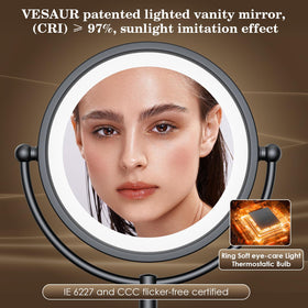 VESAUR 3-color dimmable LED lighting for versatile ambiance.