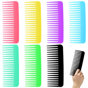 Vesici 100pcs colorful wide-tooth comb bulk set with bright colors for easy detangling