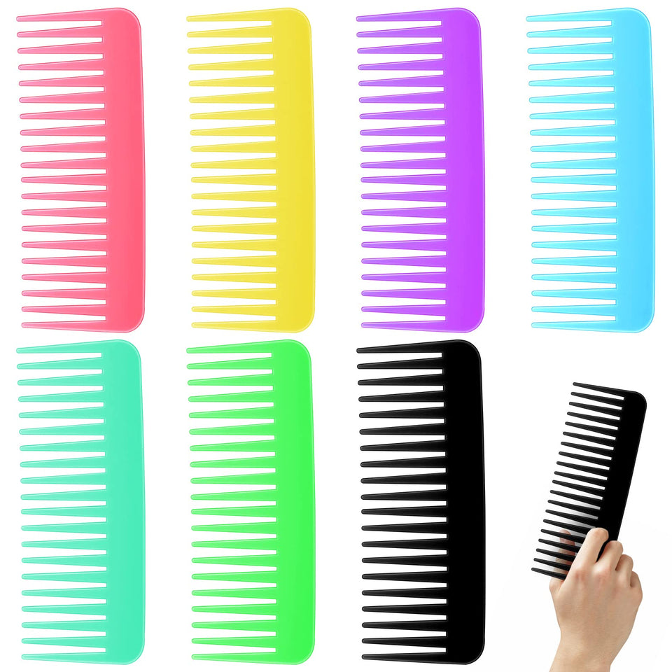 Vesici 100pcs colorful wide-tooth comb bulk set with bright colors for easy detangling