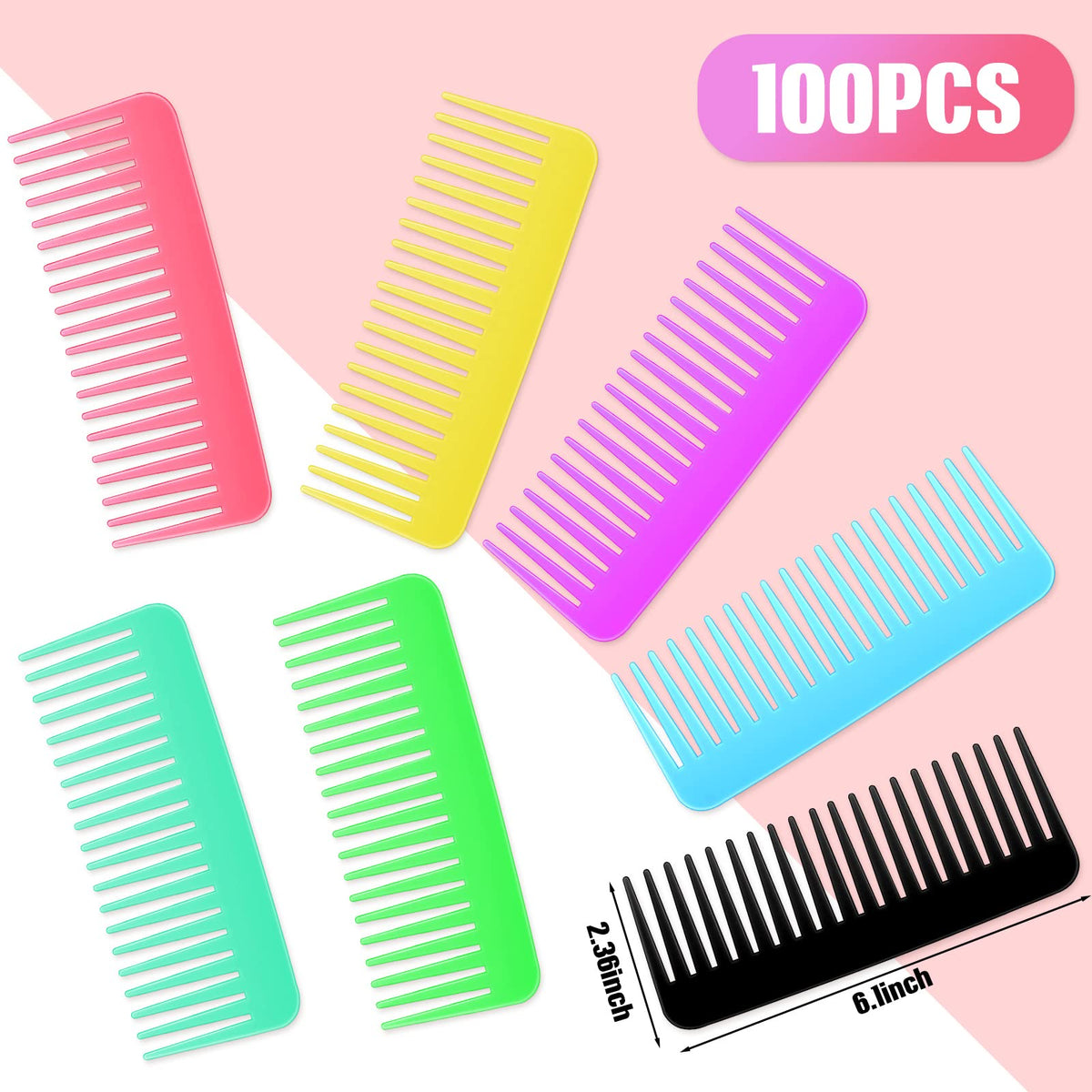 Vesici Christmas gift-ready wide-tooth combs for charitable gifting