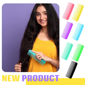 Vesici travel pocket no-handle wide-tooth comb for on-the-go styling