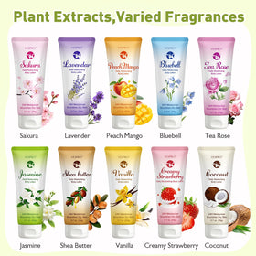 VESPRO Tea Rose compact bottle provides nourishing moisture for busy days.