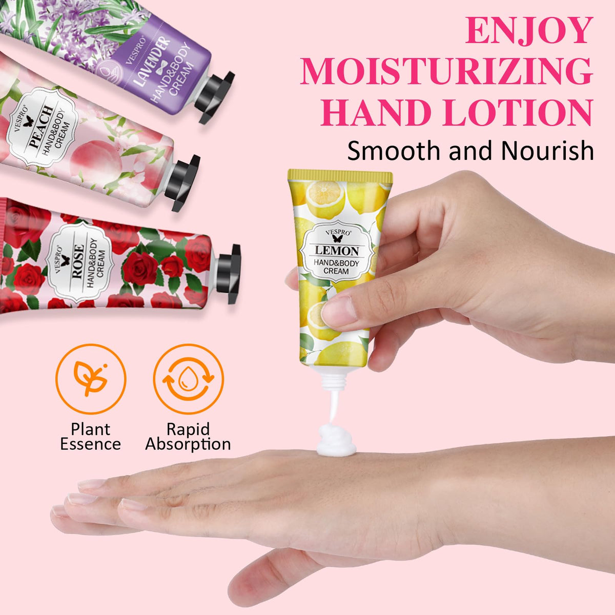 VESPRO Bridesmaid gifts hand lotion pack, easy to share at weddings and events.
