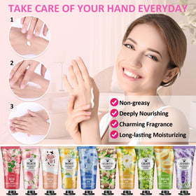 VESPRO cherry blossom hand cream for quick hydration on the go