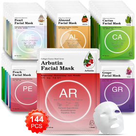 VESPRO collagen essence sheet mask with natural ingredients for deep hydration