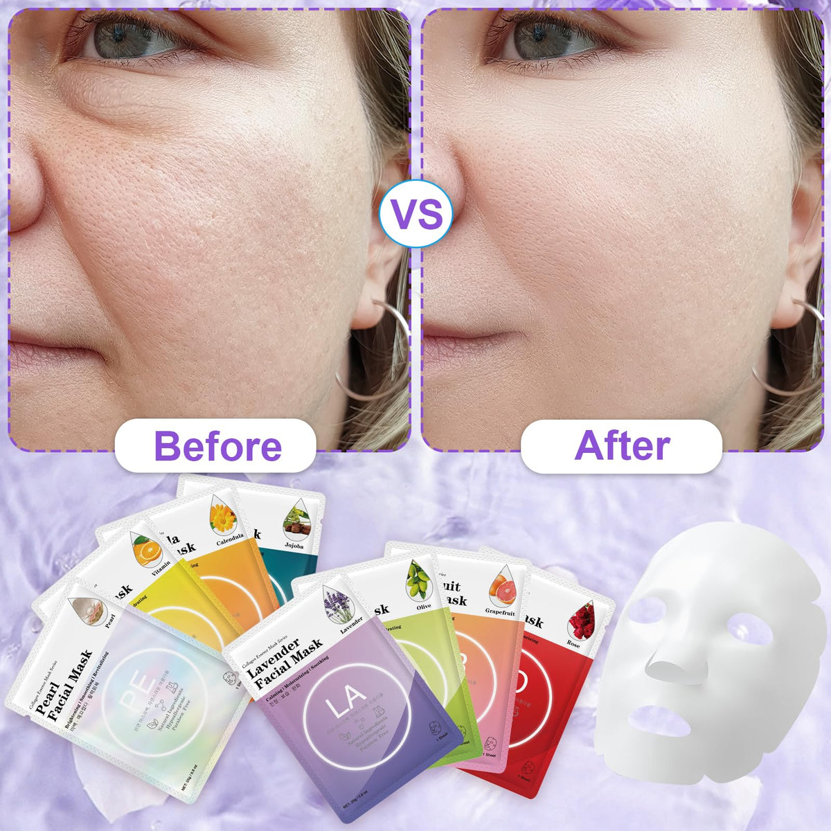 VESPRO colorful mask gift set ideal for spa-inspired gifting