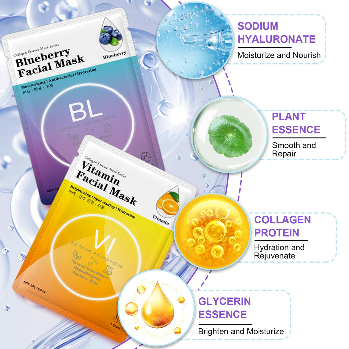 VESPRO hyaluronic acid and plant extracts deliver intense hydration for refreshed skin