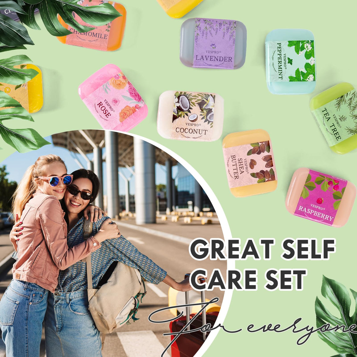 VESPRO vegan formula bar soap suitable for sensitive skin types