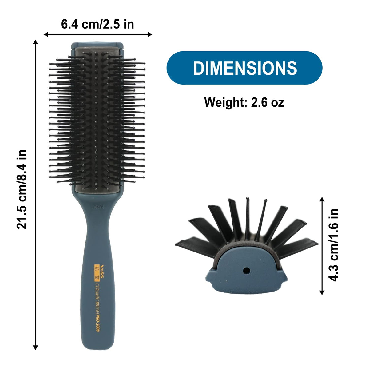 VESS Pro-2000 ready for a professional blow-drying setup on damp hair.