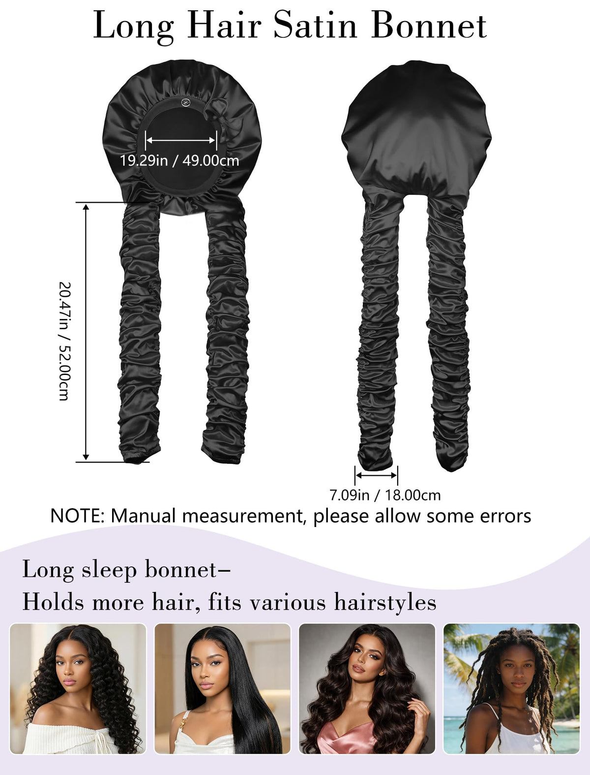 Vettres all-day satin bonnet suitable for skincare, washing, and daily wear.