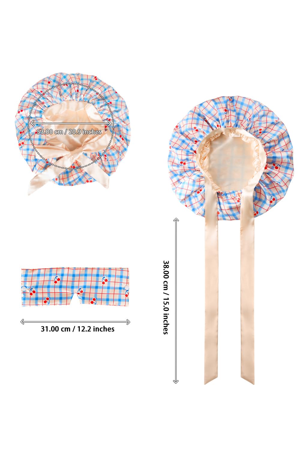 Vettres bonnet capturing braided hair protection and smooth sleep surface.
