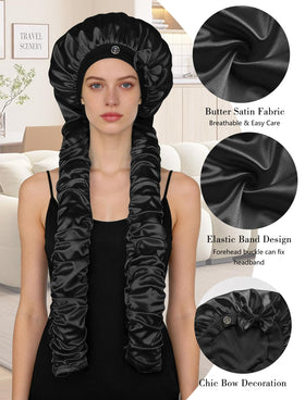 Vettres built-in ruched wraps create natural waves by morning.