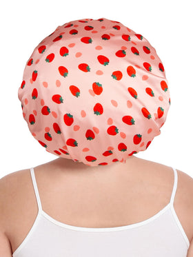 Vettres satin bonnet protecting curly and braided hair by reducing friction