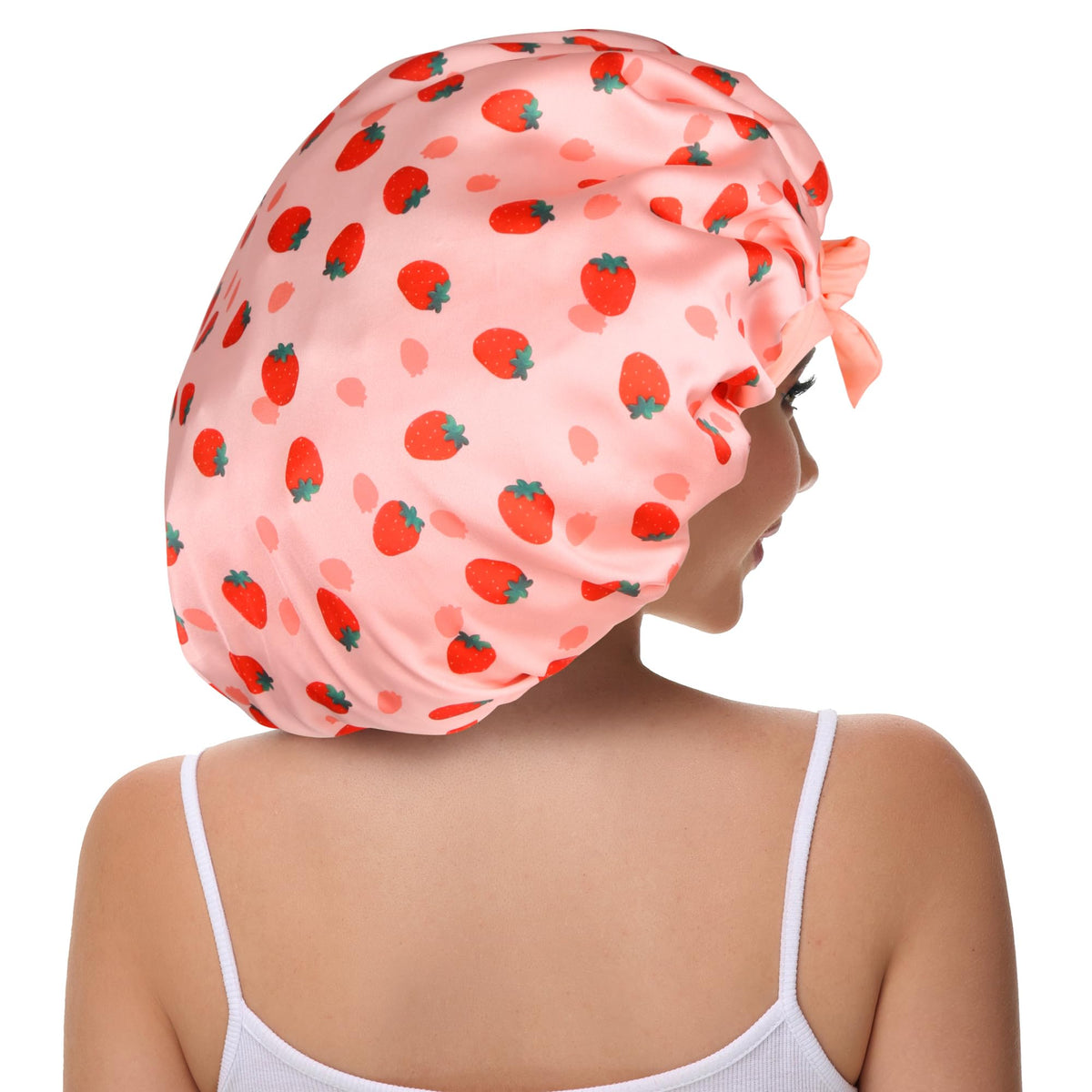 Vettres double-layer satin bonnet adds extra protection against friction