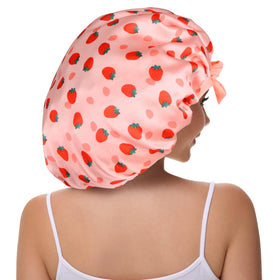 Vettres double-layer satin bonnet adds extra protection against friction