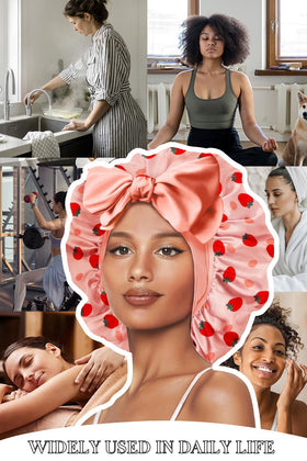 Vettres bonnet stays secure for side sleepers, protecting hairstyles overnight