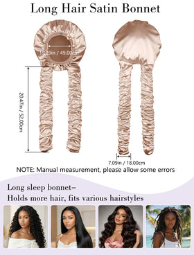 Vettres satin bonnet is hand-washable for easy care.