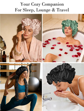 Vettres bonnet green wash-and-dry friendly for simple care.