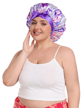 Vettres satin bonnet in travel setup highlights compact, wrinkle-resistant design