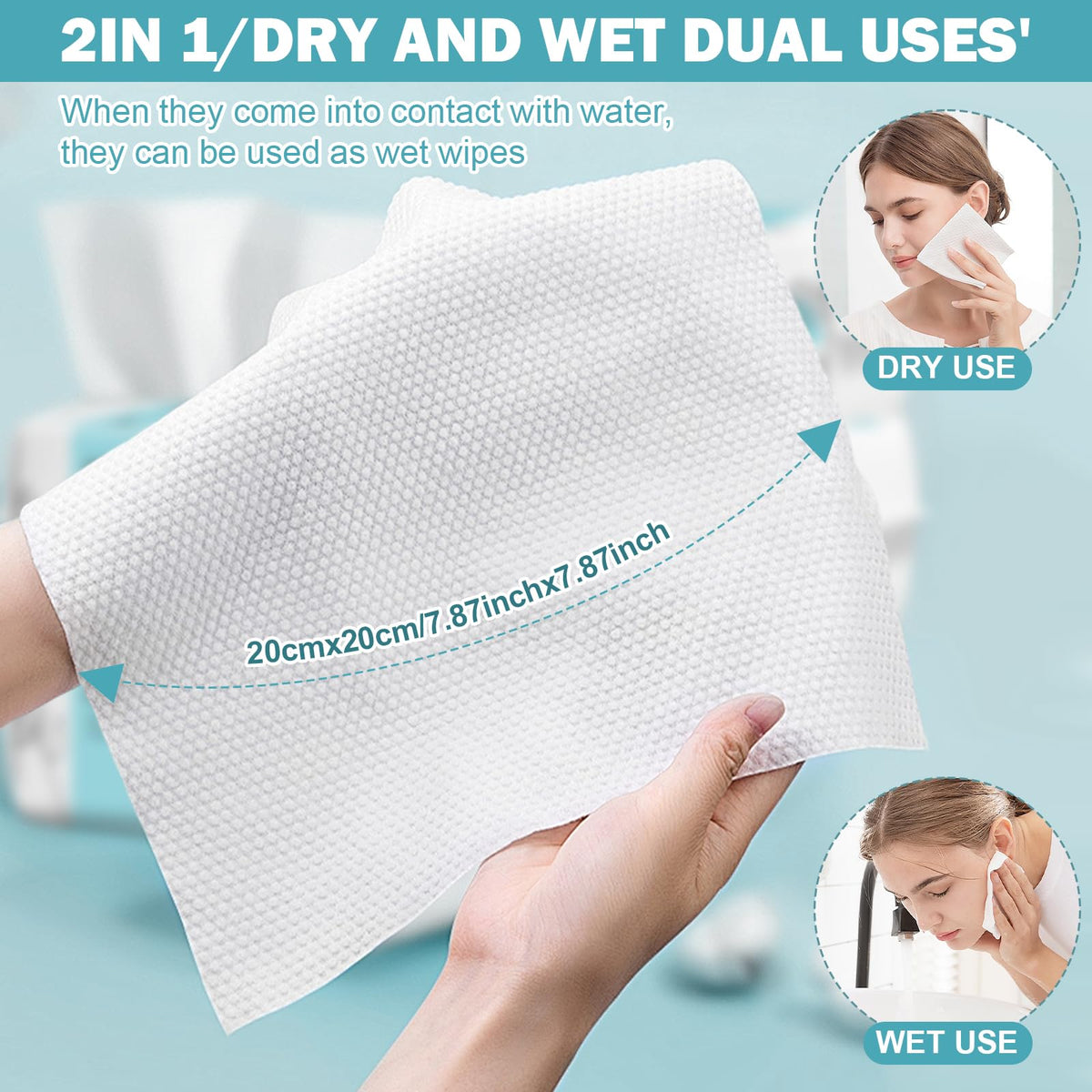 VETYUND face towels for baby care and personal hygiene on the go