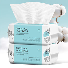 VETYUND face towels pack close-up showing ultra-soft disposable cloths