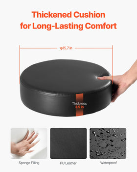 VEVOR rolling stool wide base demonstrates 450 lb capacity and stability