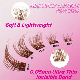 VEYESBEAUTY 8-16mm mixed-length tray for versatile looks.